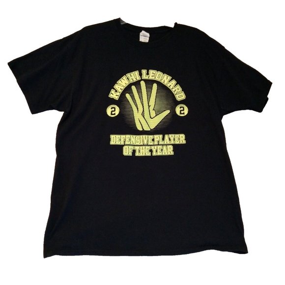 Jerzees Kawhi Leonard Basketball Defense Player of the Year Shirt Mens XL Black - Picture 8 of 8